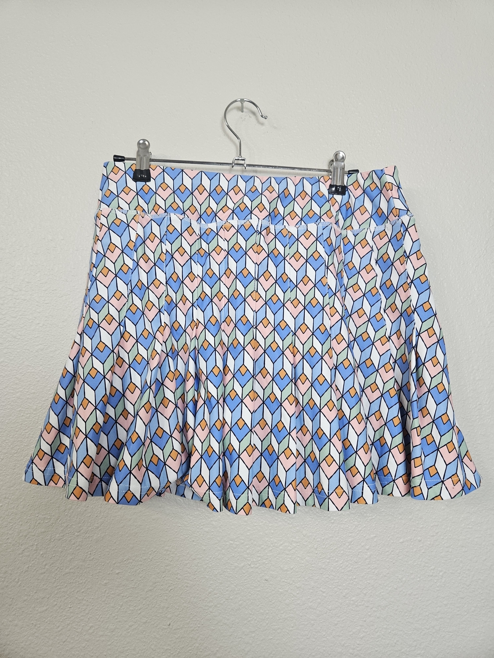 The Grey - Club Tile Geometric Print Mini Pickleball Skort - Picture 3 of 6